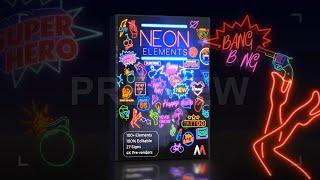 100+ Neon Elements Pack | Free VFX Pack | Free Download | No Copyright