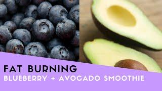 Blueberry + Avocado Fat Burning Smoothie Recipe!