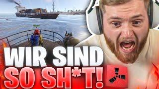 ️WIR sind die DÜMMSTEN PIRATEN! - Container SCHIFF ENTERN! | Montes Rust Projekt Folge 3