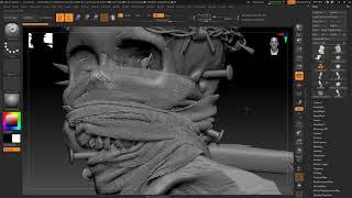 fabric pattern zbrush 2020