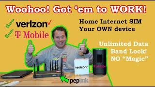 Finally, How To Use Home Internet SIM In My Own Device!  No Hacks! Peplink With Verizon T-Mobile