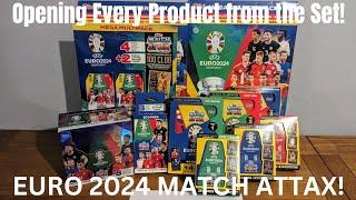 FULL BOX BREAK! OPENING EVERY PRODUCT FOR THE UEFA EURO 2024 MATCH ATTAX FOOTBALL CARD COLLECTION!