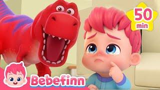  Bebefinn and Dino Friends! | Best Dinosaur Songs and Nursery Rhymes