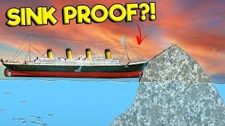 I Made the Titanic Sink Proof Against Icebergs?! (Floating Sandbox Update Gameplay)
