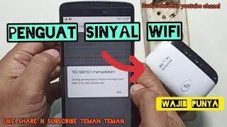 TUTORIAL/CARA MENYAMBUNGKAN PENGUAT SINYAL WIFI/wifi REPEATER BAGI PEMULA/PENGGUNA BARU