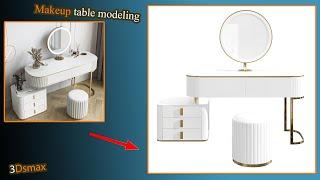 makeup table modeling in 3dsmax