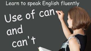 Use of can and can't - Common Grammar Errors In English - Basic English Lessons