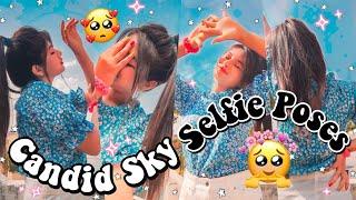 Candid Sky Selfie Poses | Partial Hide Face Poses for girls | Sad Pose #skypose #selfie #hideface