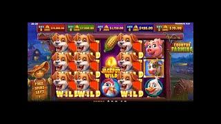 Major Win Buy Bonus Country Farming Slot Big Win Casino Game . Lucky 10 Free Spins   #casino