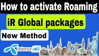 how to activate international roaming on Telenor | Telenor international roaming packages