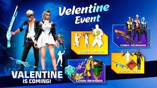 Velentine Event Free Fire 2025 | rose emote return | free fire new event | ff new event| new event