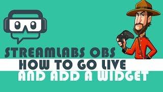 How To Streamlabs OBS - How to go Live and add Widgets like Tip Jar