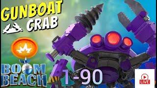 LIVE   -  Gunboat Mega Crab 2024 |  Stages 1-90 |  Boom Beach