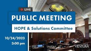 10.24.23: HOPE & Solutions Subcommittee