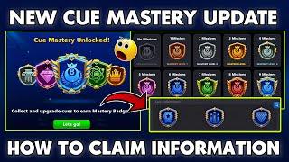 NEW CUE MASTERY UPDATE  HOW TO CLAIM | 8 BALL POOL NEW BETA UPDATE FULL DETAILS | 8 BALL POOL |