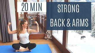 20 MIN  STRONG BACK and ARMs - No equipment needed  |  Ivana De Jelaca