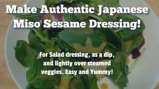 Authentic Miso Sesame Salad Dressing