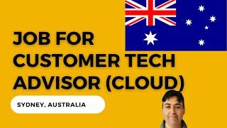 Job for Customer Tech Advisor Cloud in Sydney