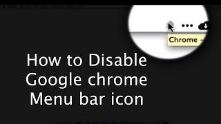 OS X: Disable Chrome notifications menu bar icon