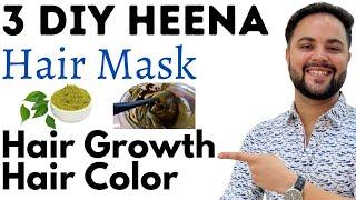 3 DIY Heena Hair Mask for Hair Growth & Natural Hair Colour