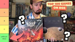  Tier Listing the TOP 100 Games on Board Game Geek