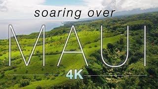 "SOARING OVER MAUI" [4K] Hawaii Ambient Nature Relaxation Drone Film w Music | DJI Inspire2 - 80 Min