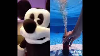 mickey mouse reacts to cola under water (@hassankhadair)