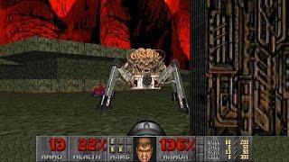 Doom 1 - Final Boss Spider Mastermind & Ending