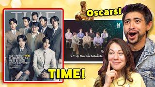 BTS 2022 Time Magazine Cover + Oscar Appearance! FIRST TIME REACTION!