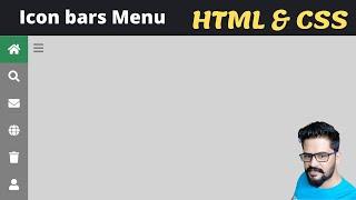 Icon Bars Menu | HTML CSS Tutorial 2022 | NAVEEN SAGGAM