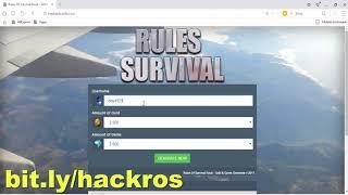 Rules of survival hack-Unlimited free gold and diamonds for android and ios