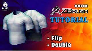 ZBrush 2020 Tutorial - Double and Flip