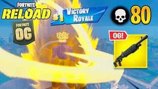 Fortnite Reload | 80 Kill Solo vs Squads Ranked Gameplay (Keyboard & Mouse)