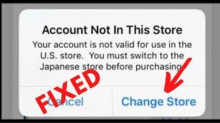 Account Not In This Store iOS 16 Error Fixed