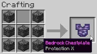 You can craft Bedrock Armor...