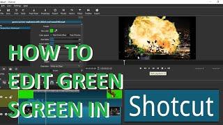 How To Green Screen In Shotcut TUTORIAL 2021