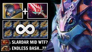 NEW Endless Bash Pirate Hat + Bloodthorn Slardar Mid Non-Stop Gank Delete All Meta Heroes Dota 2