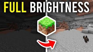 How To Get Full Brightness In Minecraft (FullBright) - Full Guide