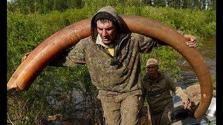 Russian pirates pictured hunting for mammoth tusks