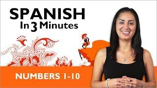Learn Spanish in Three Minutes - Numbers 1-10
