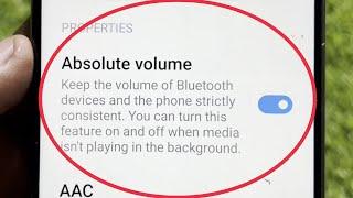 Turn On/Off Absolute Volume in Bluetooth Redmi & Poco Mobile
