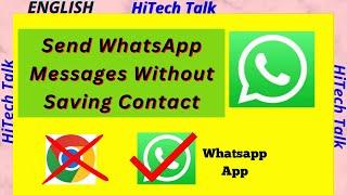 How to send WhatsApp messages without saving number | WhatsApp New update 2024