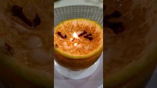 How to turn an orange  into a candle ️ Natural Candle ️ #shortsfeed #diy#prachipuri7