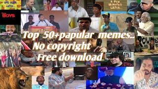50+papular memes no copyright free YouTube download link in description//Husbandwife55//Comedymemes