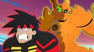 Earth, Fire And Fury! | Akedo Ultimate Arcade Warriors | Power Storm | Cartoons For Kids