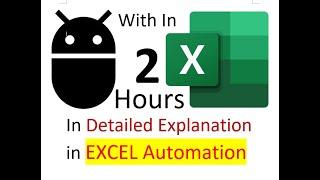 Excel Automation With in 2 Hours in UiPath By Sudheer Nimmagadda | UiPath Tutorial | UiPath Learner