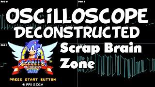 Sonic 1 (master system) - Scrap Brain Zone - Oscilloscope Deconstruction