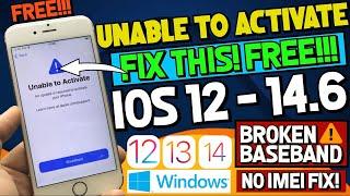 How to Fix Unable to Activate iPhone & iPad FREE! Fix Baseband Error Untethered Bypass | Fix Restart