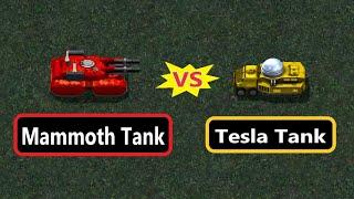 Mammoth vs Tesla - Red Alert 1 Remastered