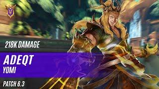 218K DAMAGE ADEQT ZHIN PALADINS COMPETITIVE (PATCH 6.3) YOMI